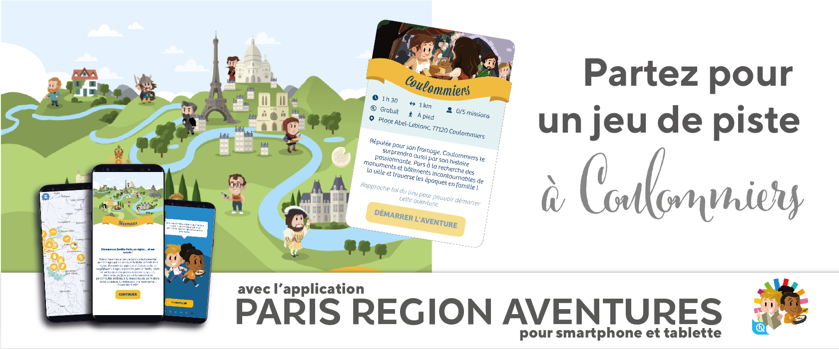 L'application Paris Région Aventure