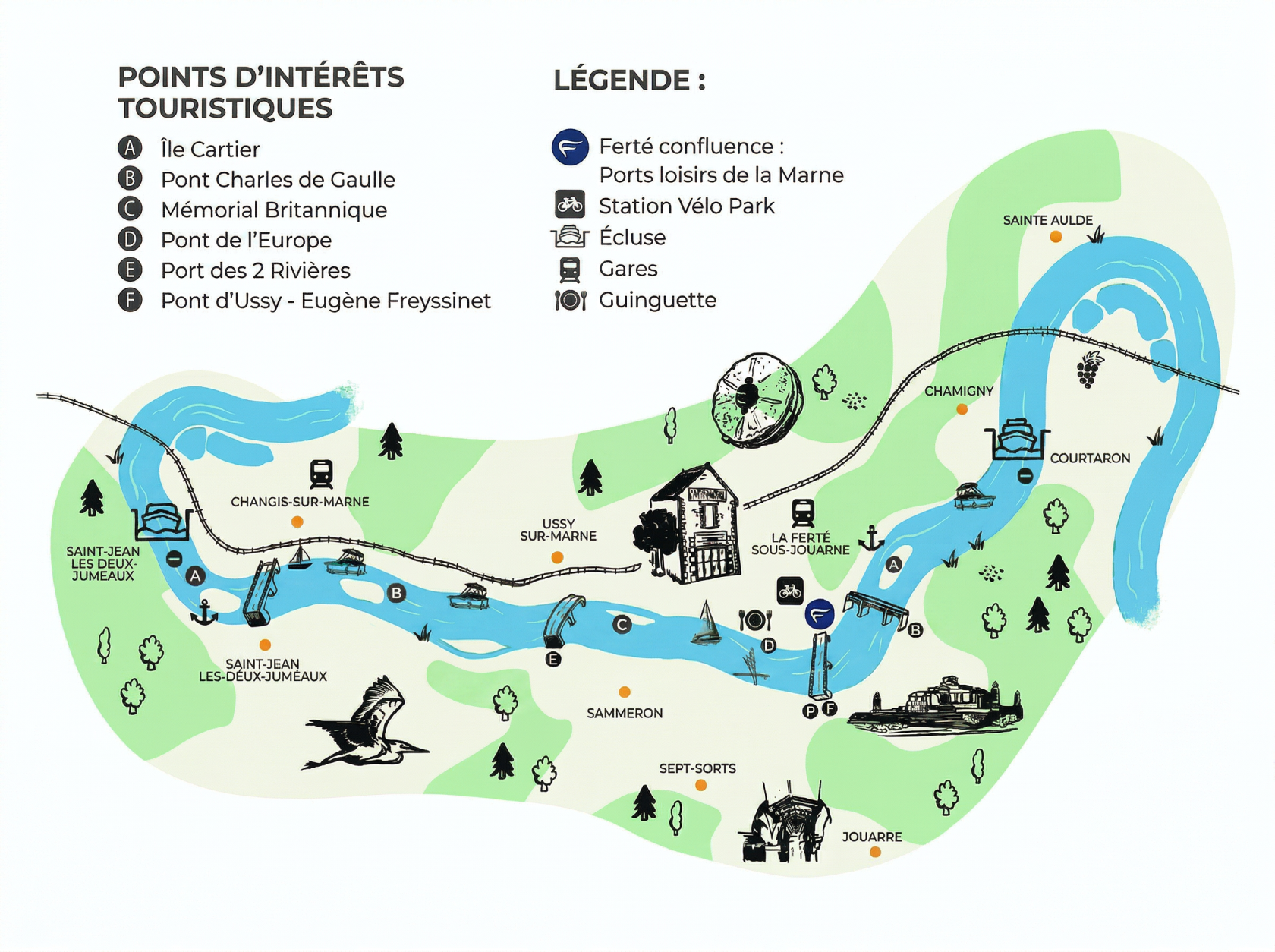 ferte confluences port loisirs de la marne carte