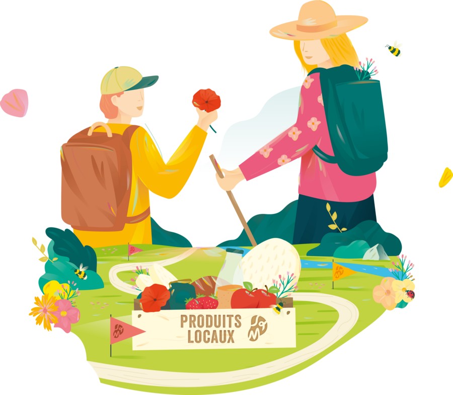 Illustration Rando des Terroirs, produits locaux du Pays de Brie