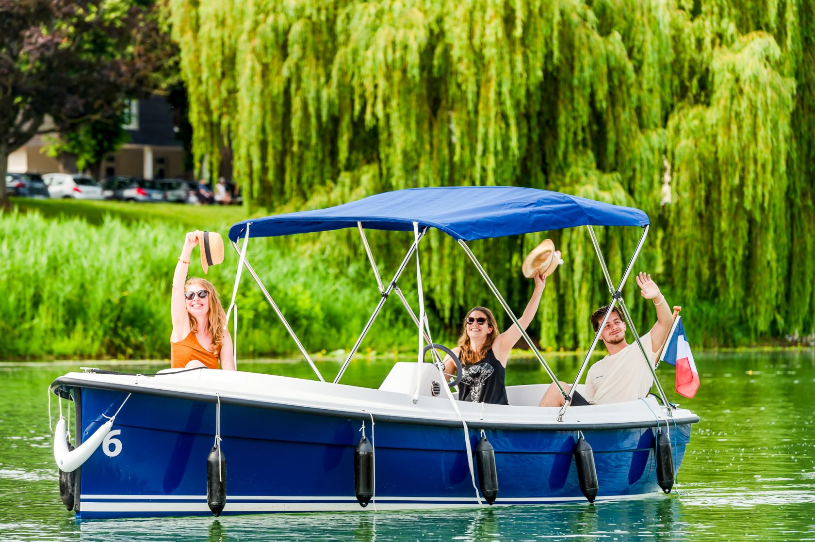 Balade en bateau électrique sans permis sur la Marne